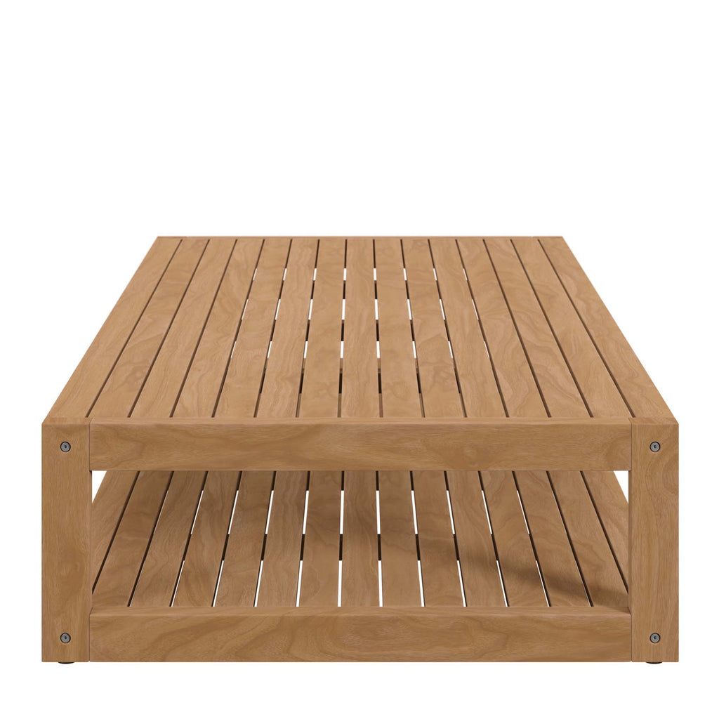 Carlsbad 6-Piece Teak Wood Outdoor Patio Set - Natural Gray