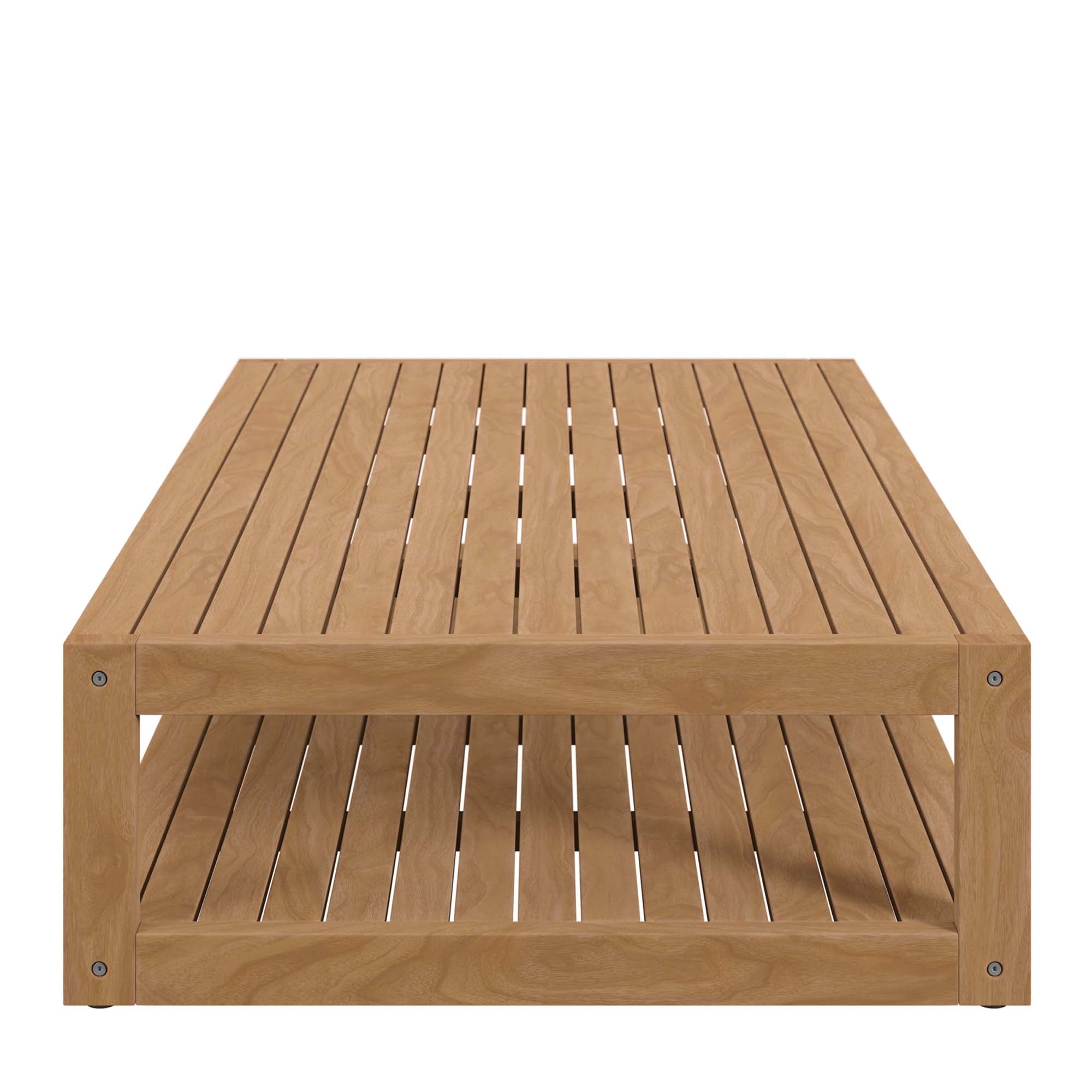 Carlsbad 3-Piece Teak Wood Outdoor Patio Set - Natural Gray (Armchair, Coffee Table, Loveseat)