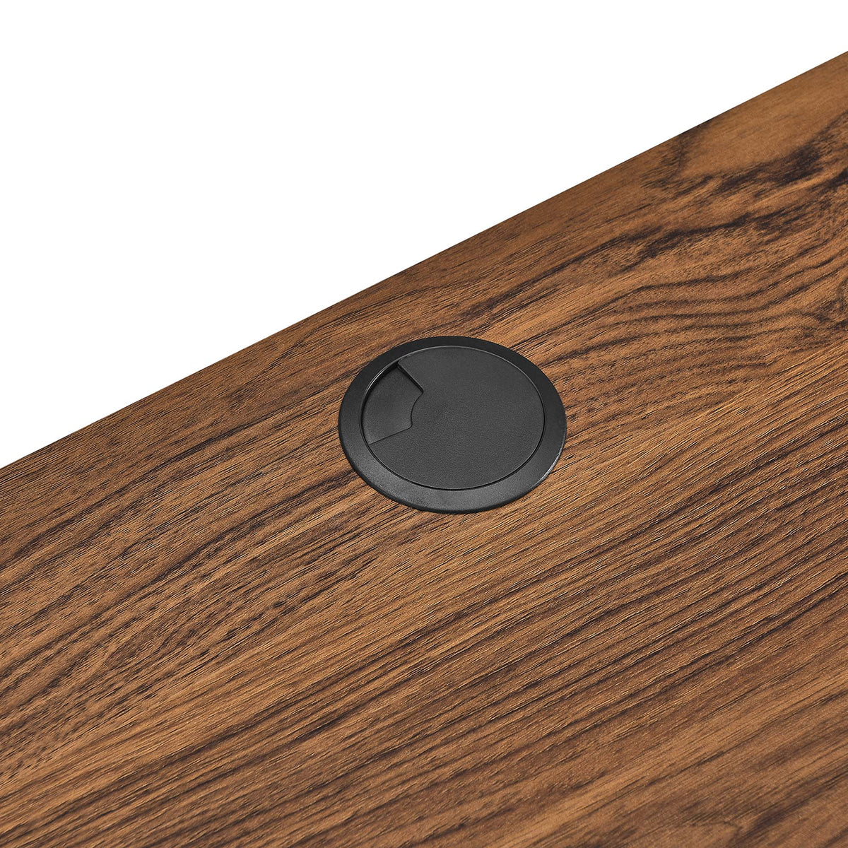 Render Wall Mount Wood Office Desk - Walnut