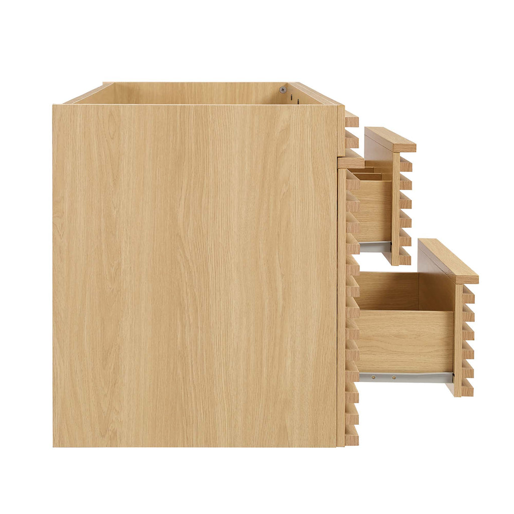 Render 48" Single Sink Compatible (Not Included) Bathroom Vanity Cabinet - Oak