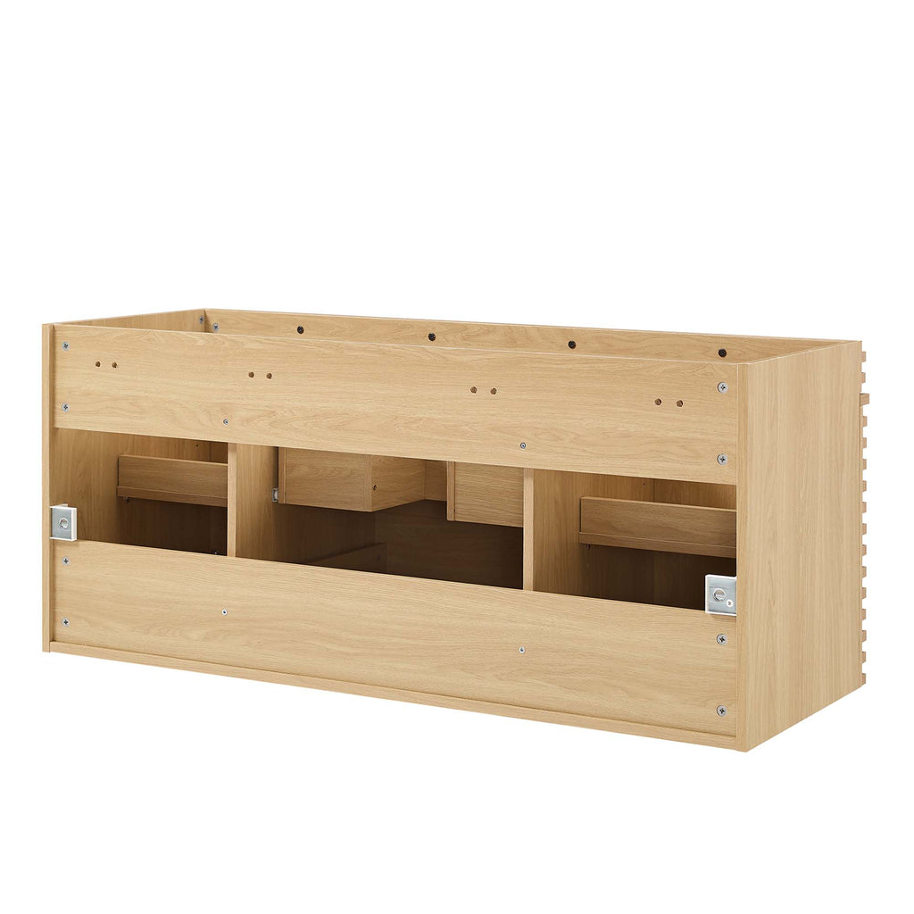 Render 48" Single Sink Compatible (Not Included) Bathroom Vanity Cabinet - Oak