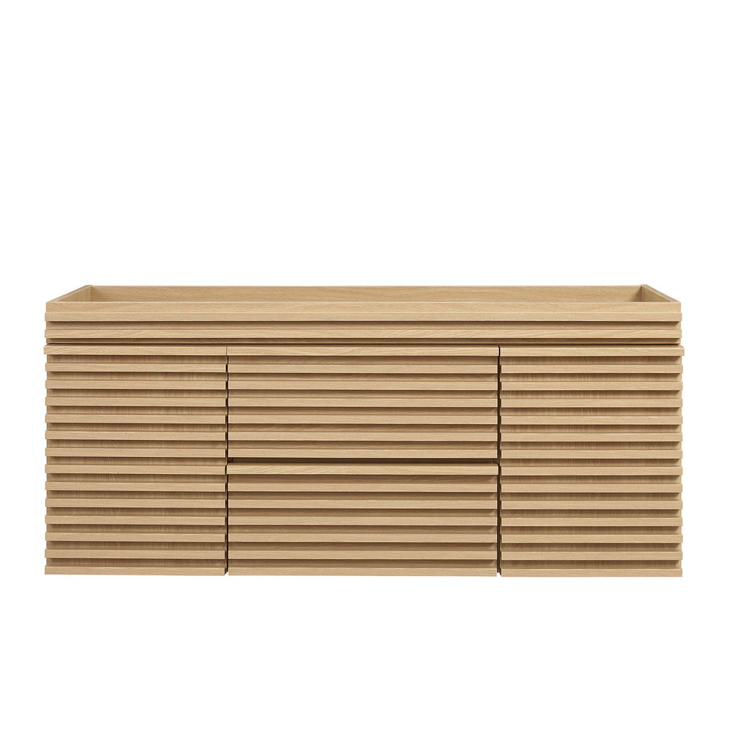 Render 48" Single Sink Compatible (Not Included) Bathroom Vanity Cabinet - Oak