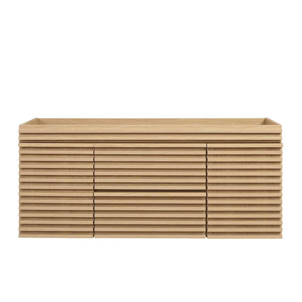 Render 48" Single Sink Compatible (Not Included) Bathroom Vanity Cabinet - Oak