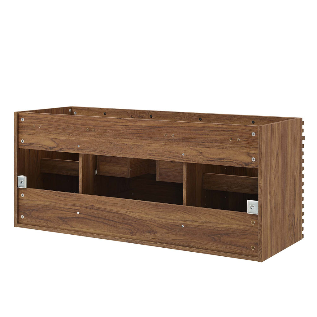 Render 48" Single Sink Compatible (Not Included) Bathroom Vanity Cabinet - Walnut