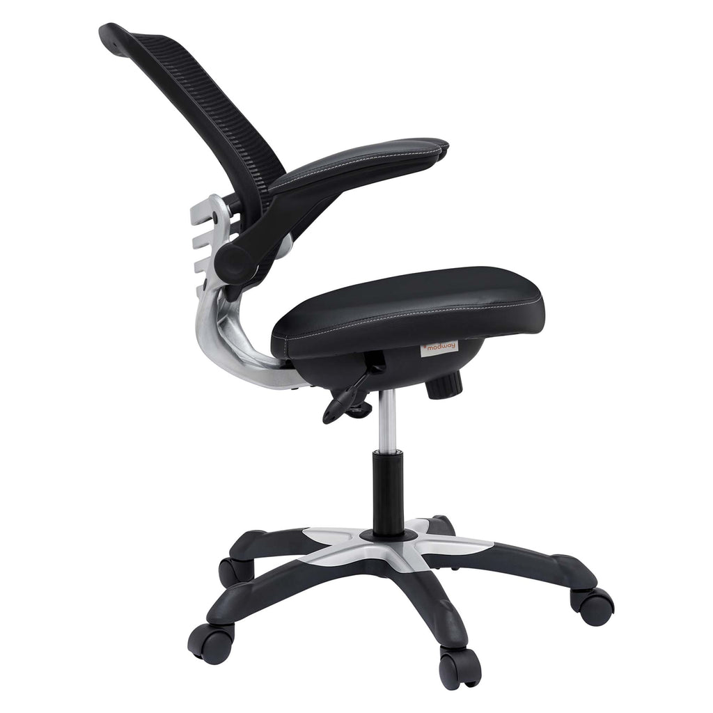 Edge Vinyl Office Chair - Black