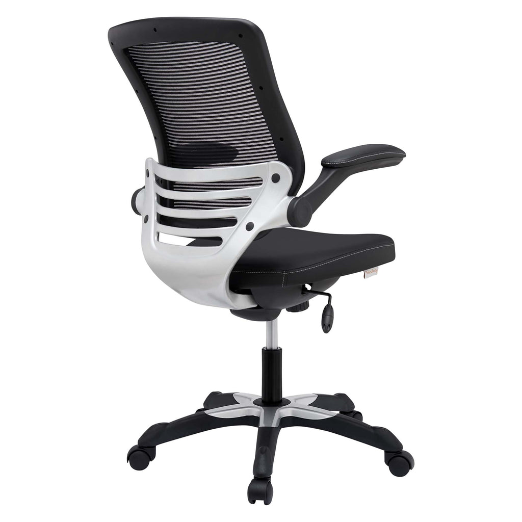 Edge Vinyl Office Chair - Black