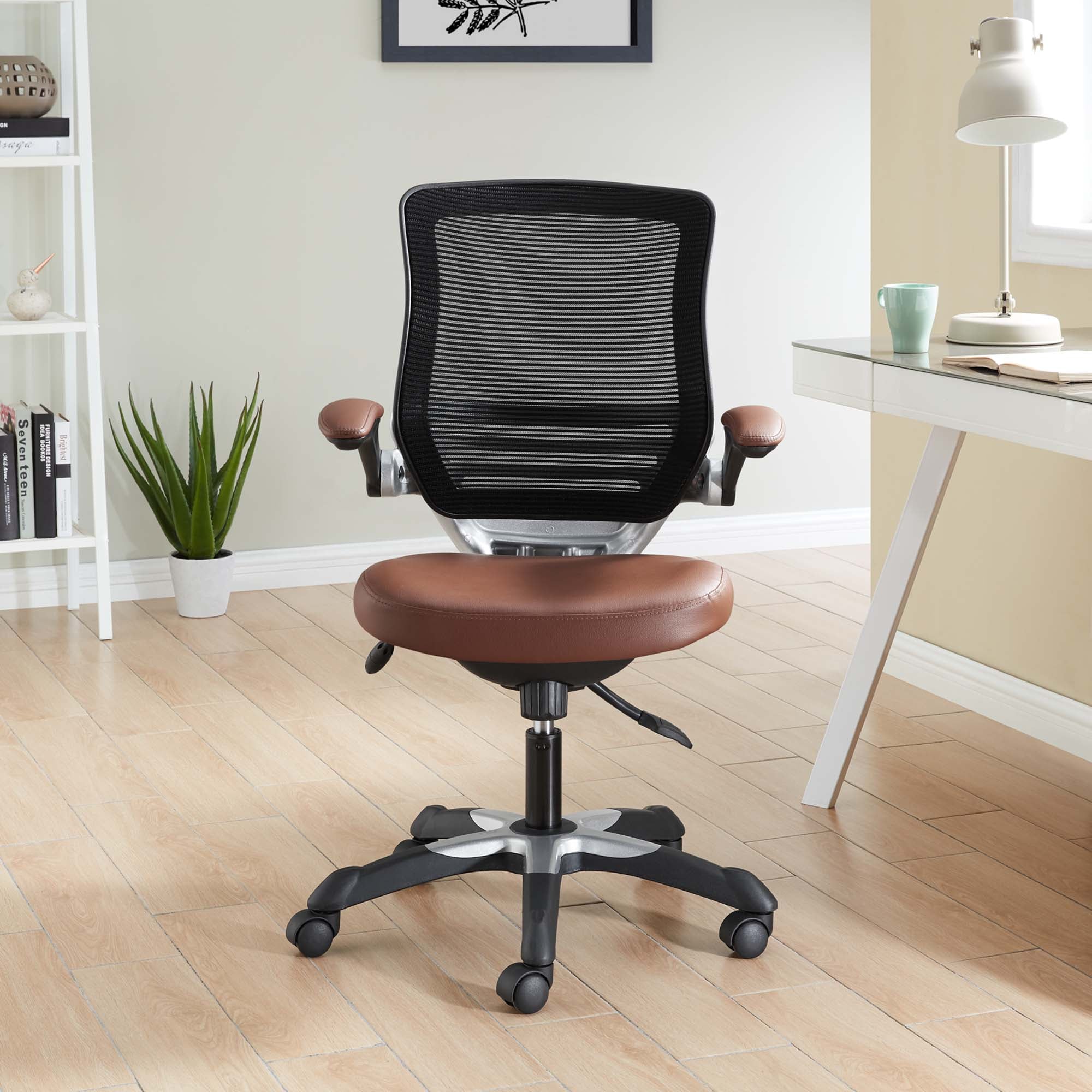 Edge Vinyl Office Chair - Tan