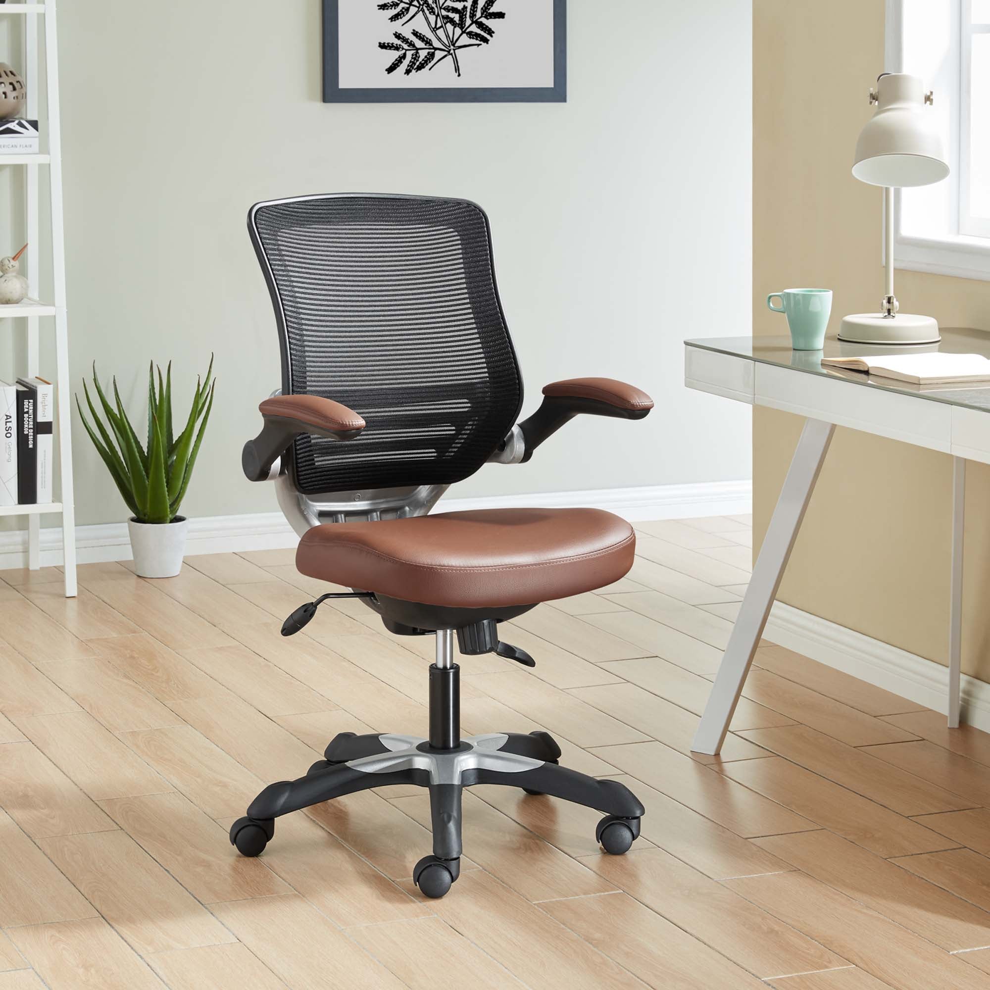 Edge Vinyl Office Chair - Tan
