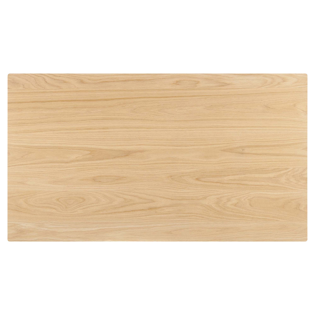 Juxtapose 63" Rectangle Dining Table - Oak Oak