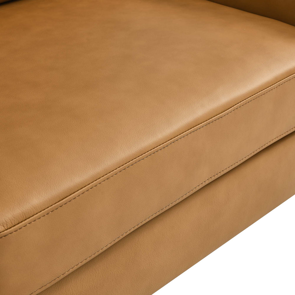 Corland Leather Loveseat - Tan
