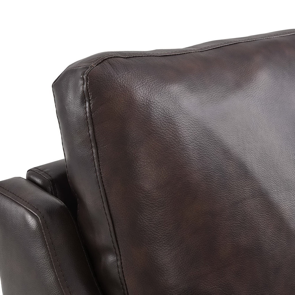 Corland Leather Armchair - Brown