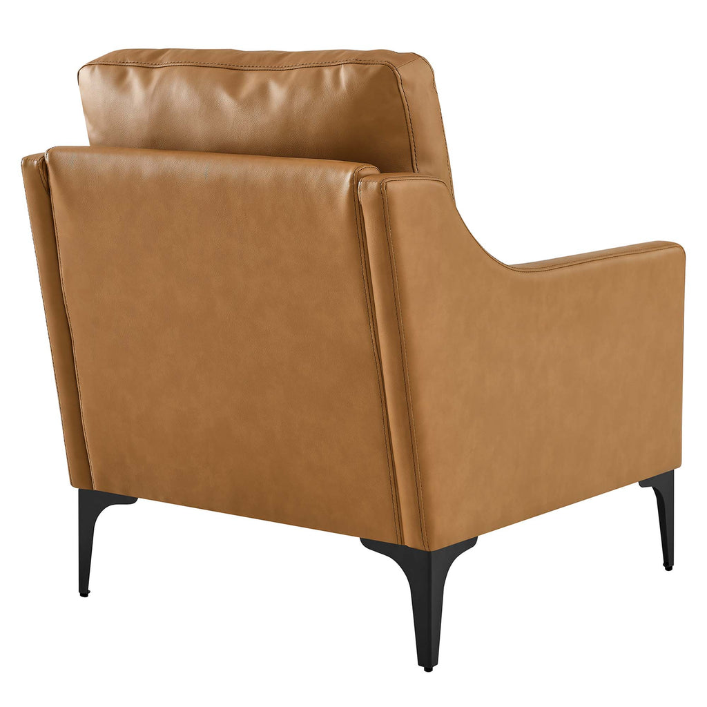 Corland Leather Armchair - Tan