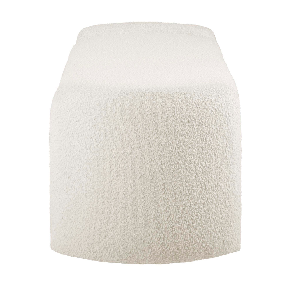 Nebula Boucle Upholstered Bench - Ivory