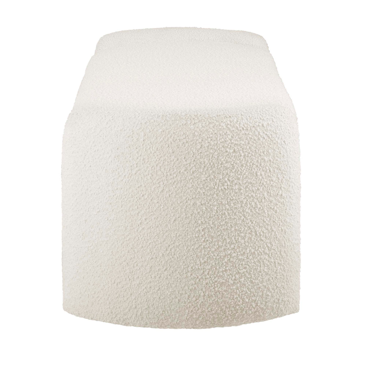 Nebula Boucle Upholstered Bench - Ivory