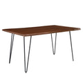 Ardor 60" Live Edge Acacia Wood Acacia Wood Dining Table - Black Walnut