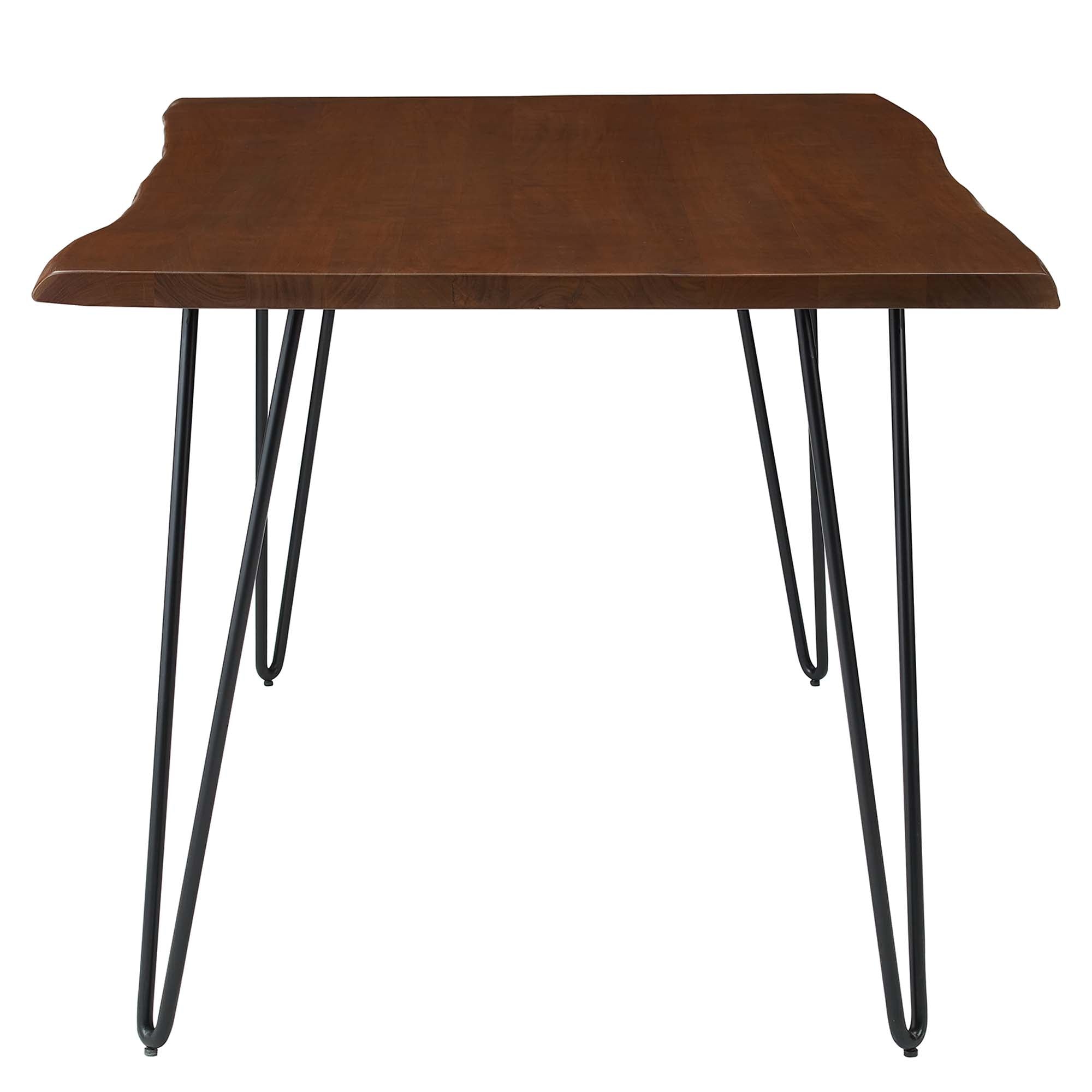 Ardor 60" Live Edge Acacia Wood Acacia Wood Dining Table - Black Walnut