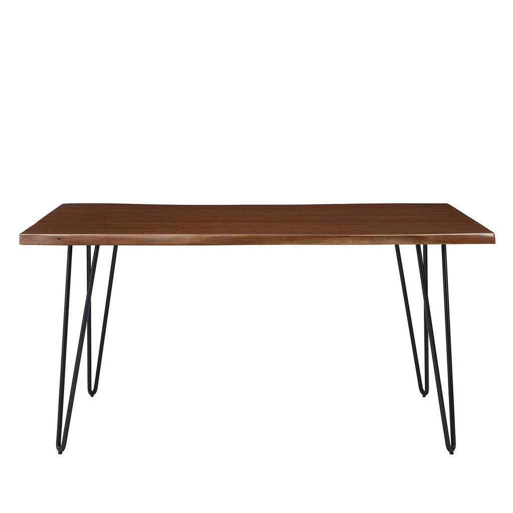 Ardor 60" Live Edge Acacia Wood Acacia Wood Dining Table - Black Walnut
