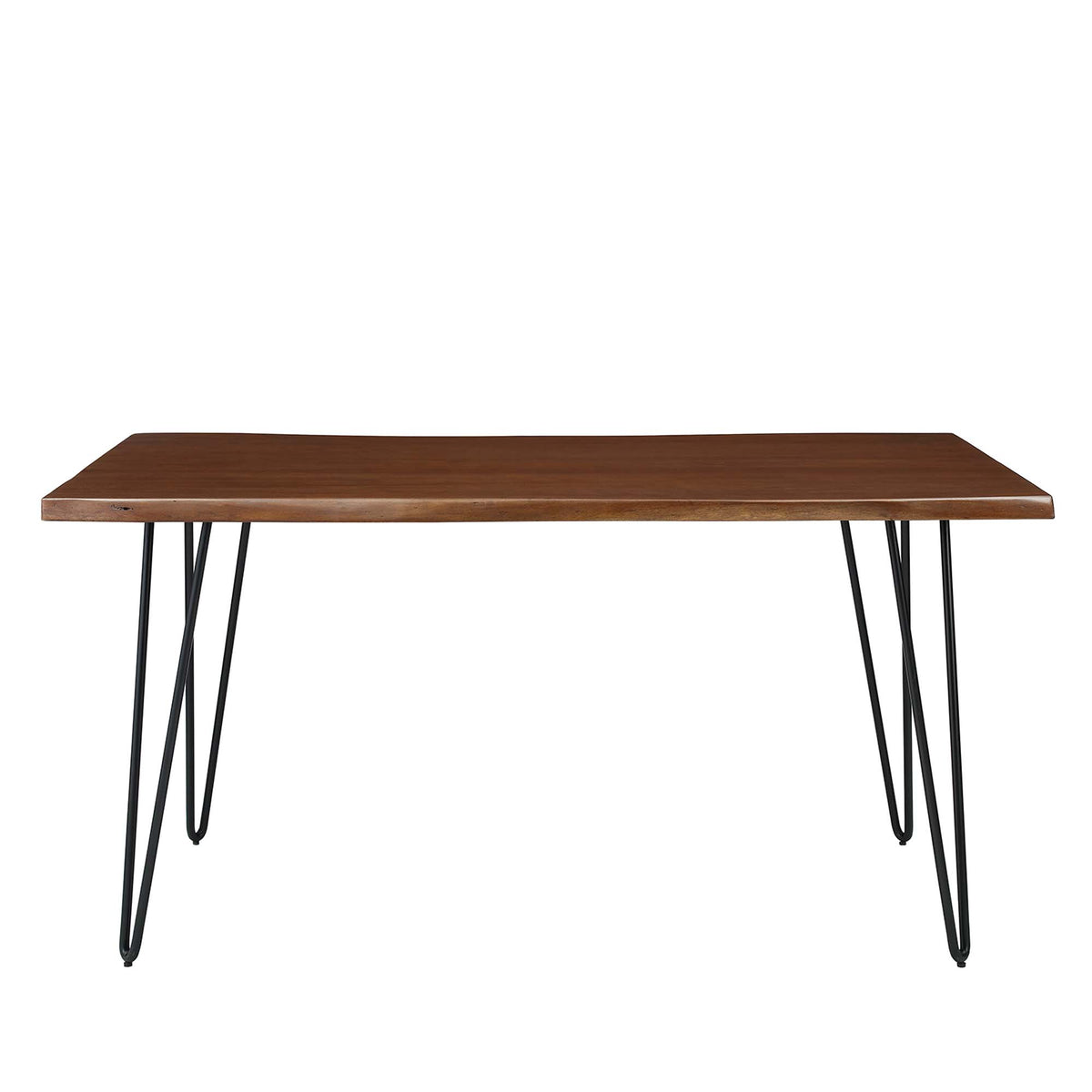 Ardor 60" Live Edge Acacia Wood Acacia Wood Dining Table - Black Walnut