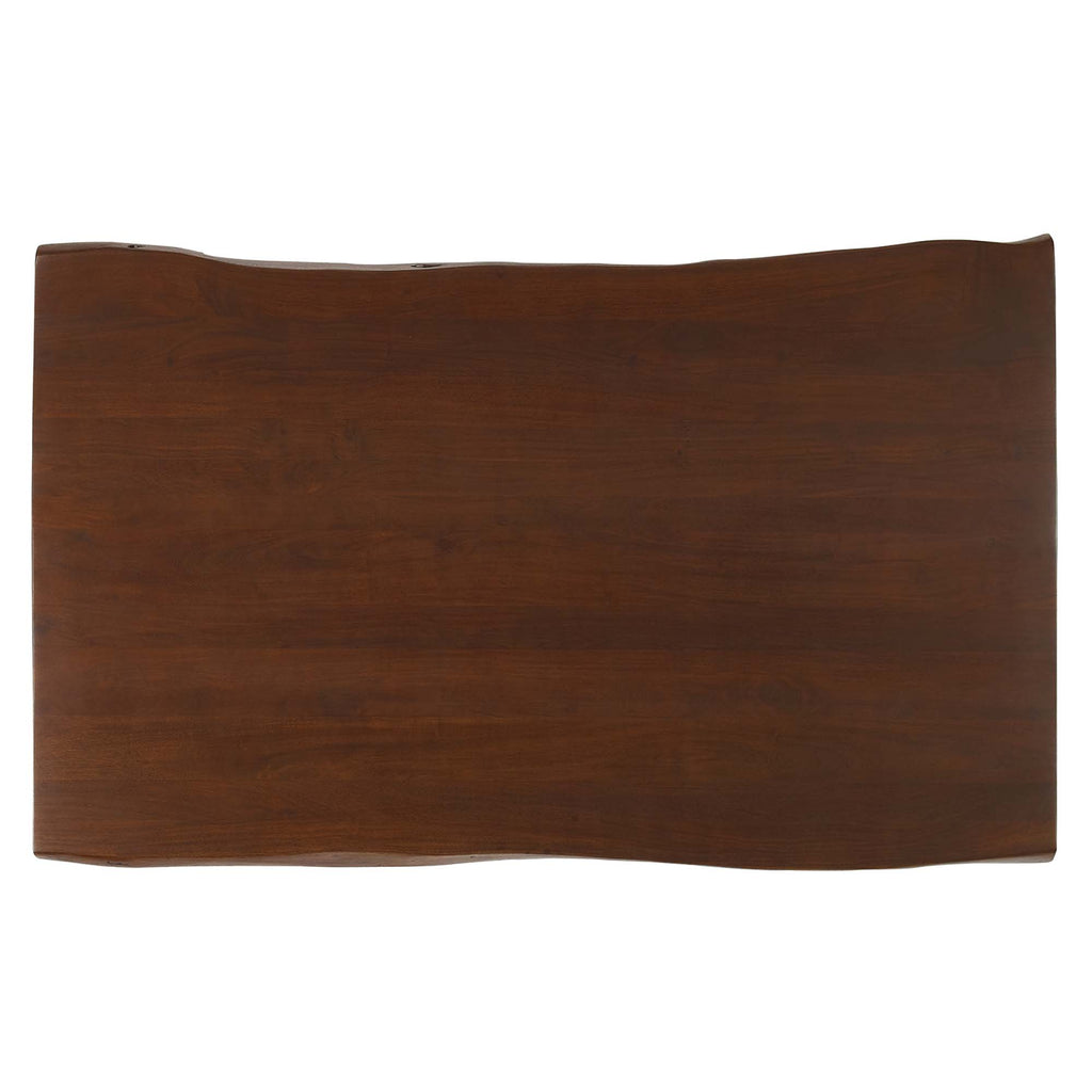 Ardor 60" Live Edge Acacia Wood Acacia Wood Dining Table - Black Walnut