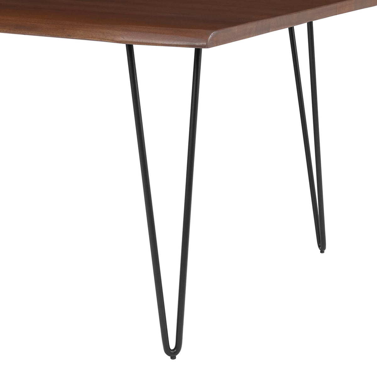 Ardor 60" Live Edge Acacia Wood Acacia Wood Dining Table - Black Walnut