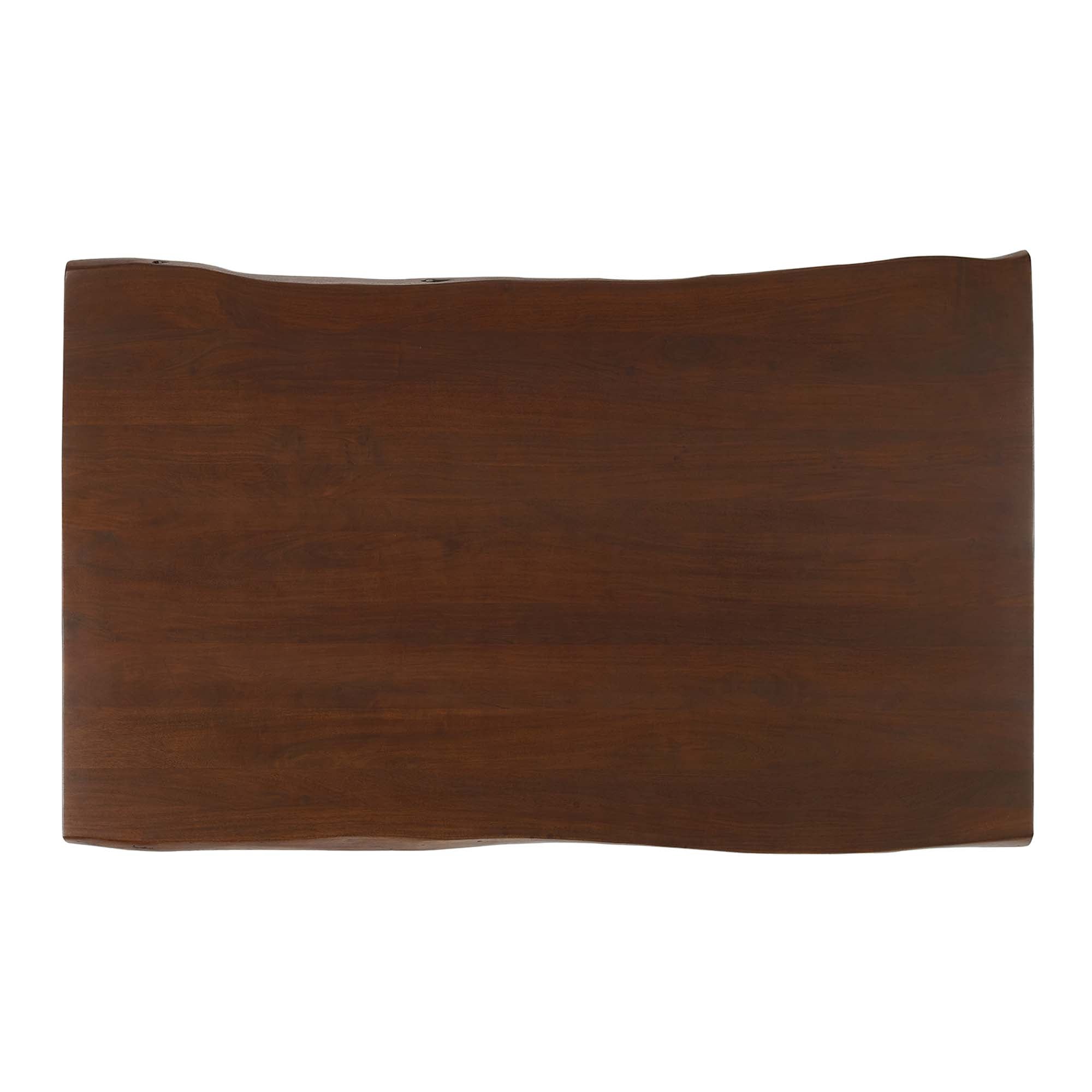 Ardor 60" Live Edge Acacia Wood Acacia Wood Dining Table - Gold Walnut