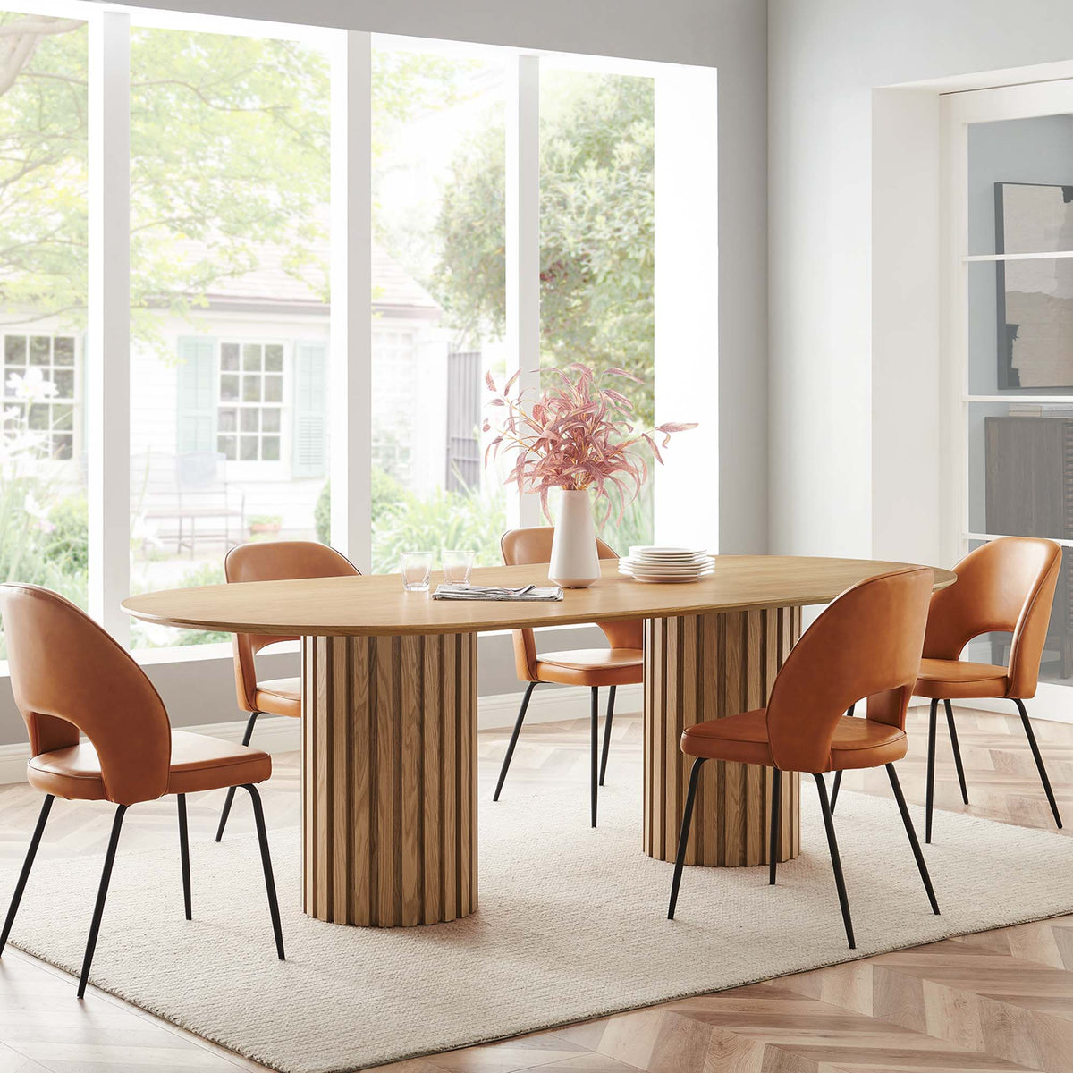 Senja 95" Oval Dining Table - Oak