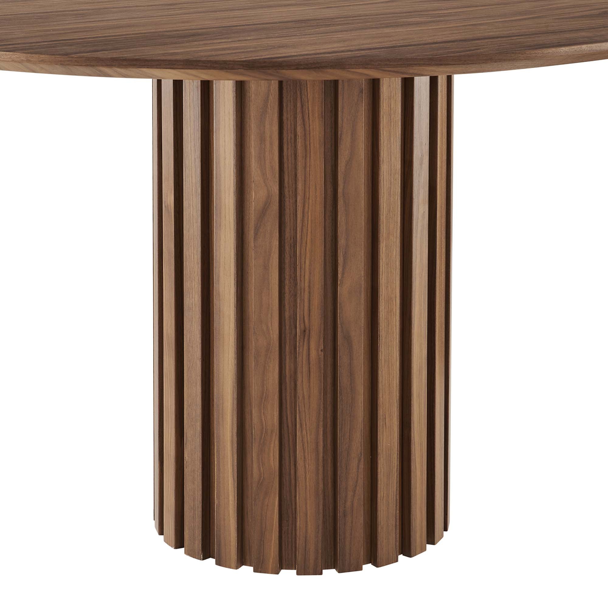 Senja 95" Oval Dining Table - Walnut