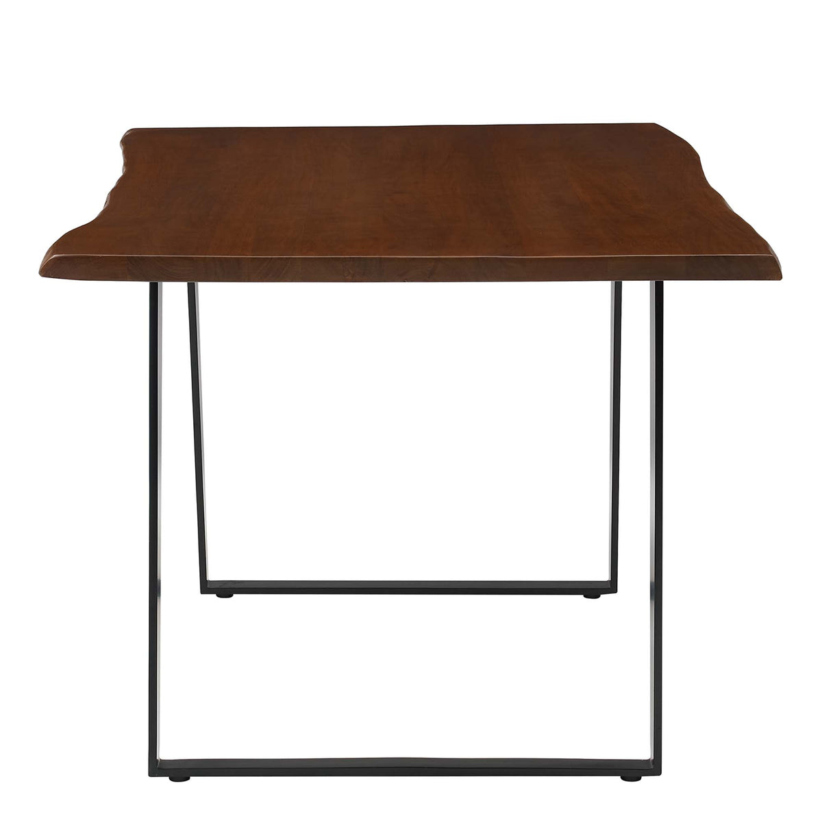 Viggo 60" Live Edge Acacia Wood Acacia Wood Dining Table - Black Walnut