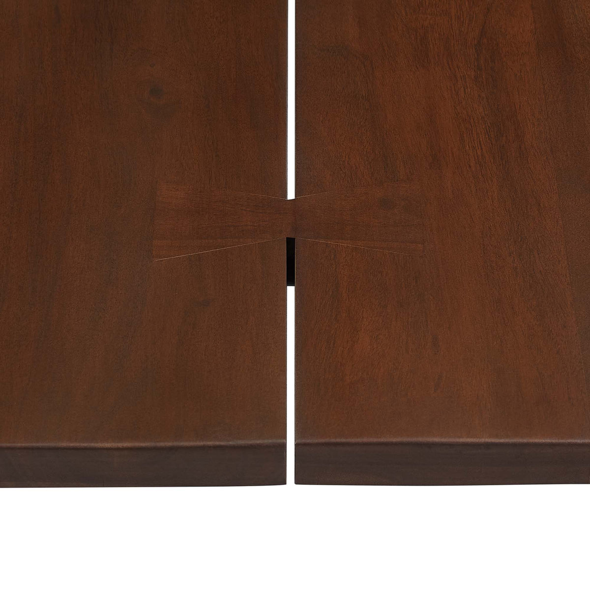 Viggo 74" Live Edge Acacia Wood Dining Table - Black Walnut