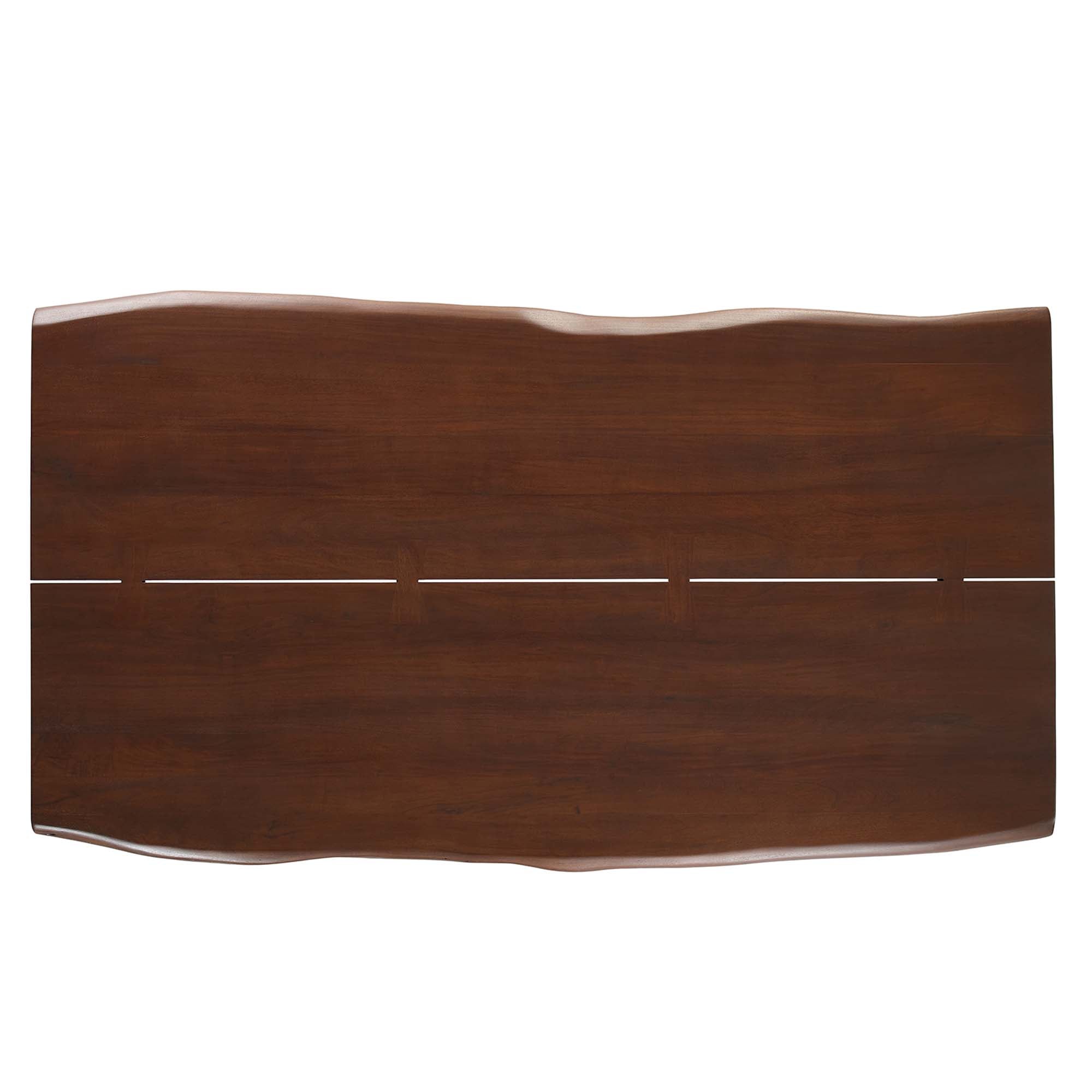 Ardor 74" Live Edge Acacia Wood Acacia Wood Dining Table - Gold Walnut