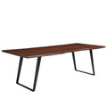 Viggo 96" Live Edge Acacia Wood Acacia Wood Dining Table - Black Walnut