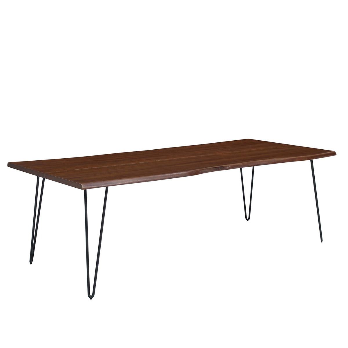 Ardor 96" Live Edge Acacia Wood Acacia Wood Dining Table - Black Walnut