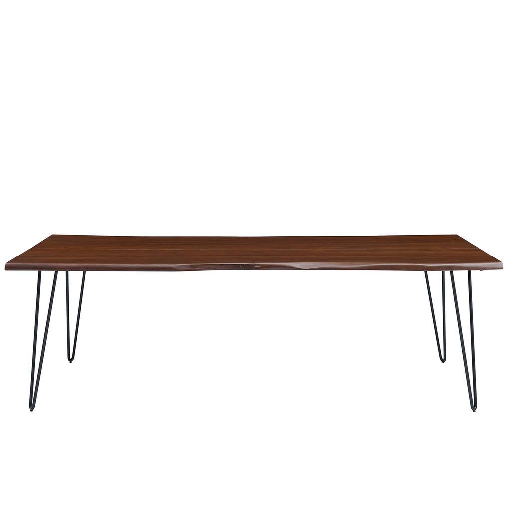 Ardor 96" Live Edge Acacia Wood Acacia Wood Dining Table - Black Walnut
