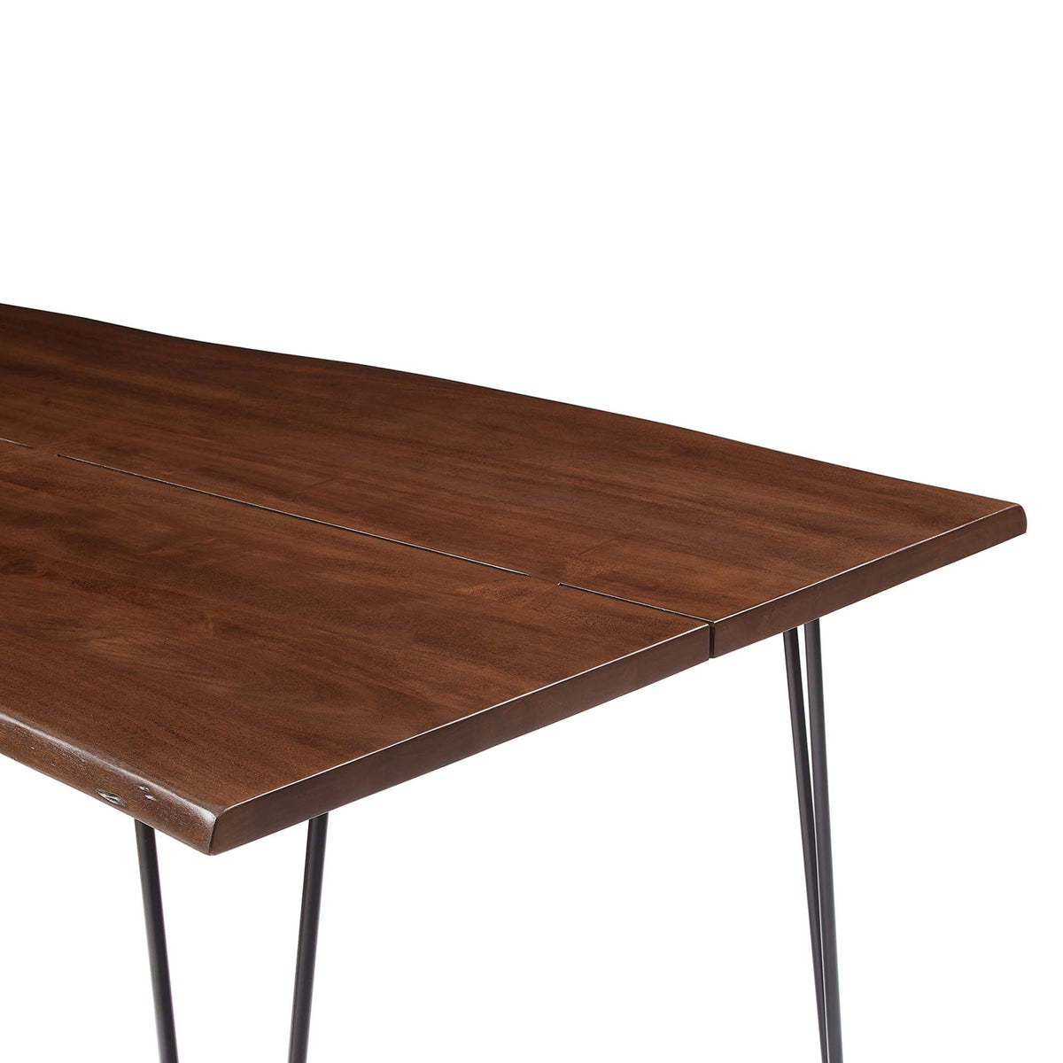 Ardor 96" Live Edge Acacia Wood Acacia Wood Dining Table - Black Walnut