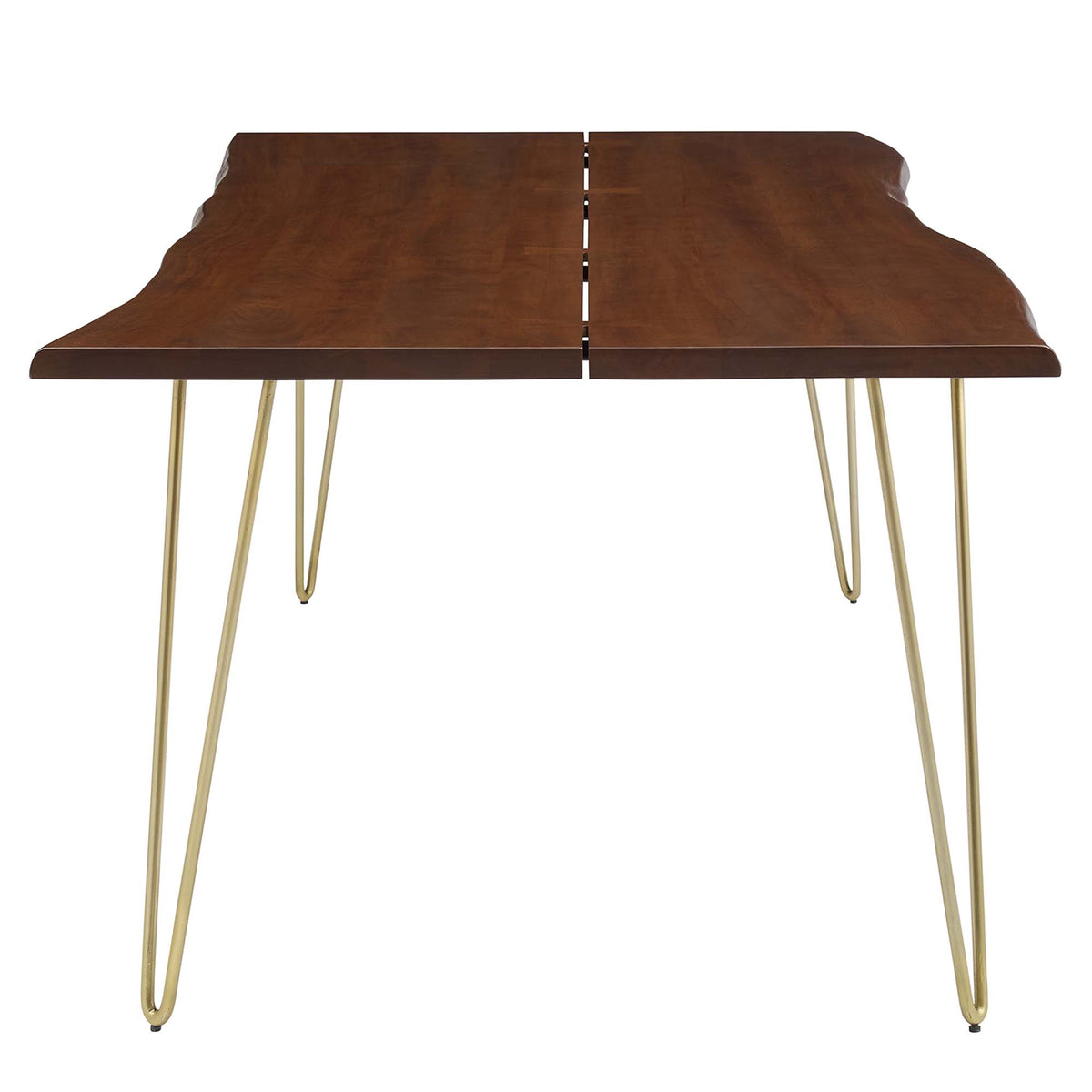 Ardor 96" Live Edge Acacia Wood Acacia Wood Dining Table - Gold Walnut