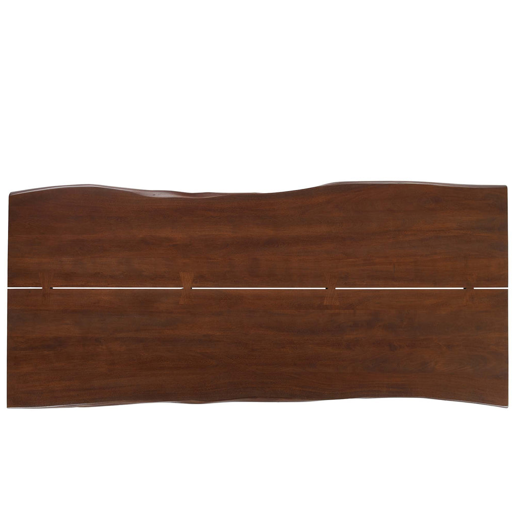 Ardor 96" Live Edge Acacia Wood Acacia Wood Dining Table - Gold Walnut