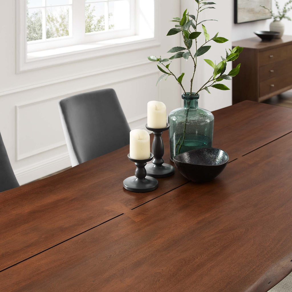 Ardor 96" Live Edge Acacia Wood Acacia Wood Dining Table - Gold Walnut