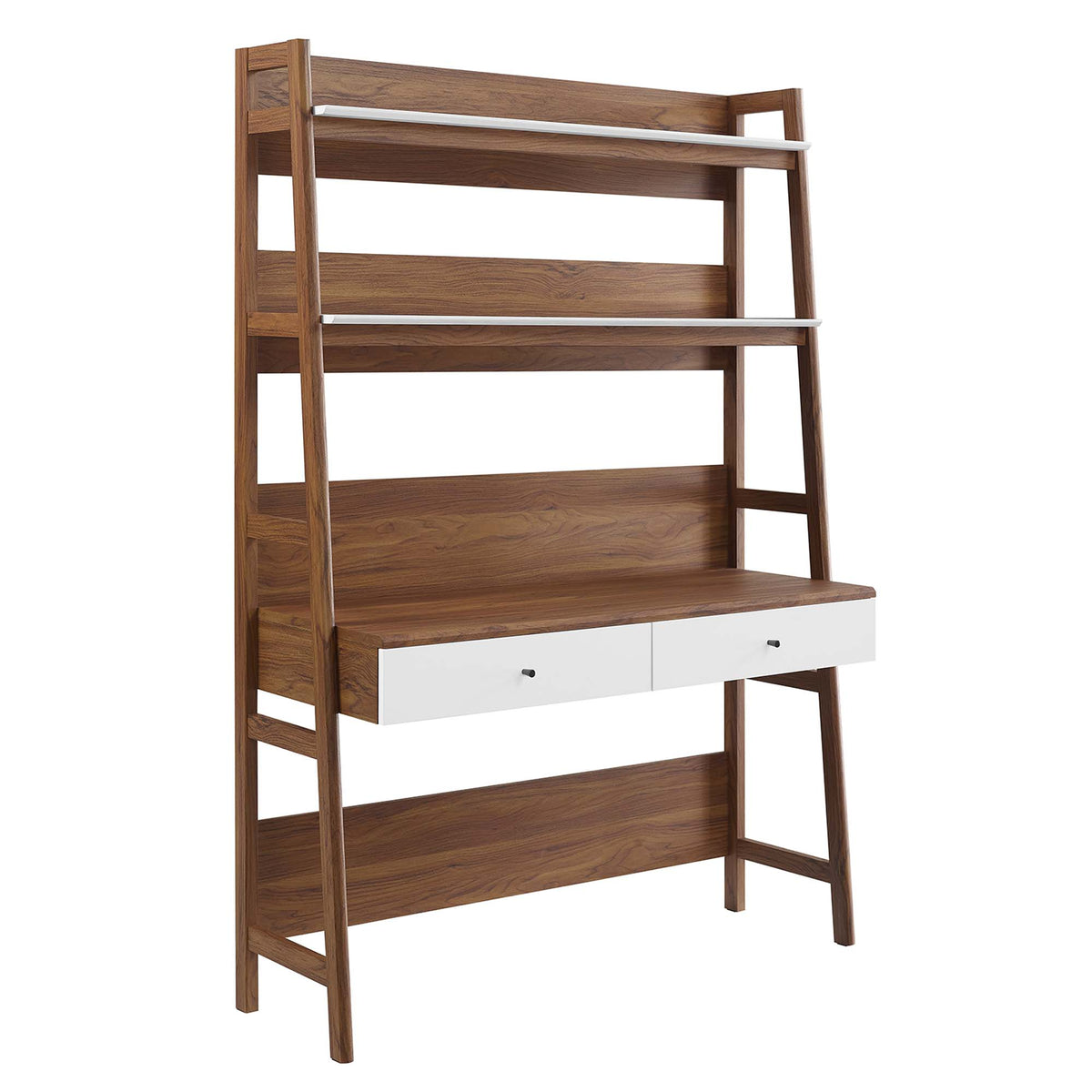 Bixby Office Desk - Walnut White