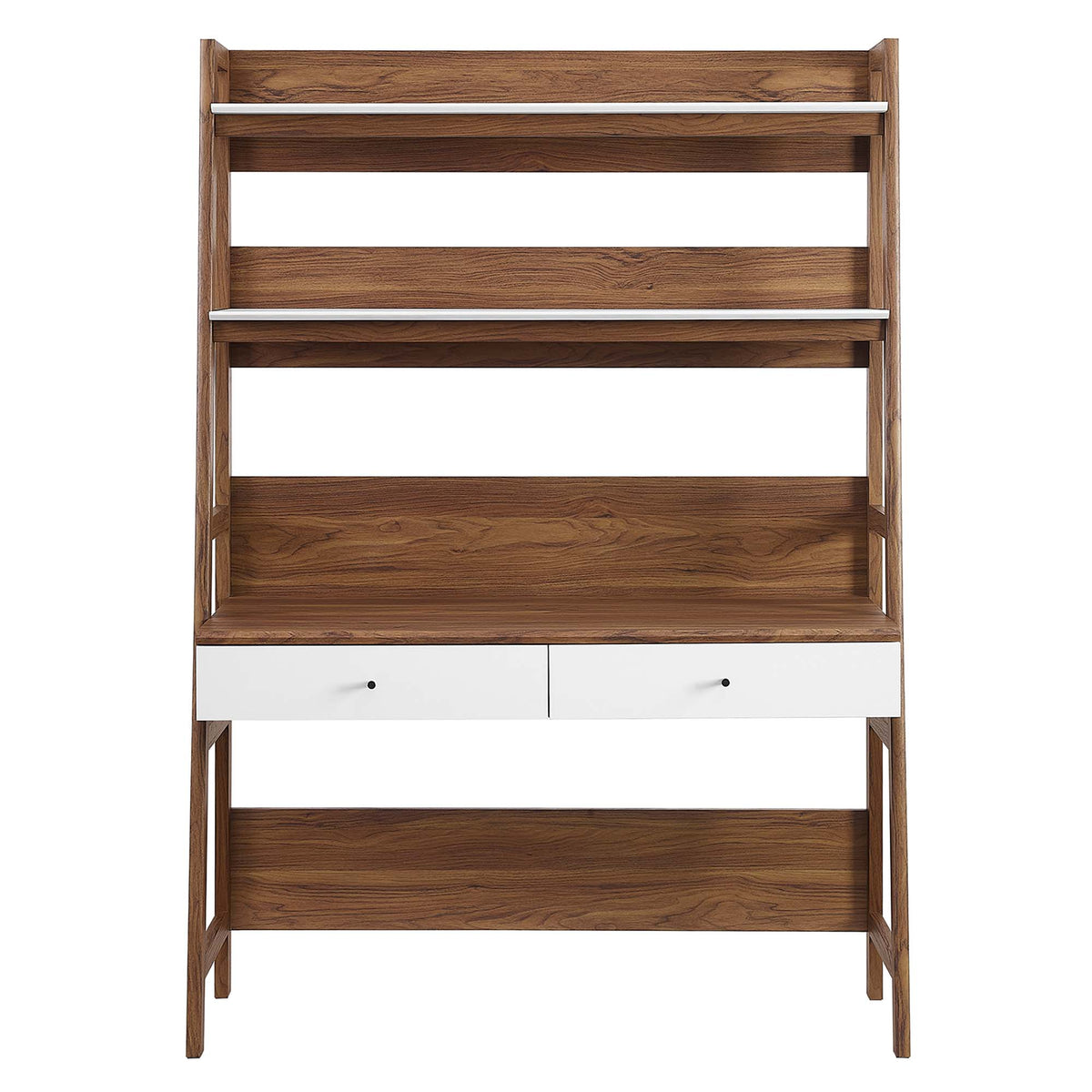 Bixby Office Desk - Walnut White