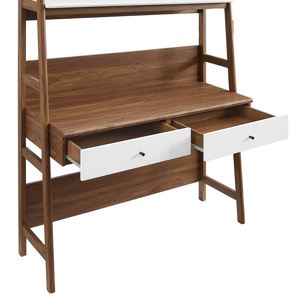 Bixby Office Desk - Walnut White