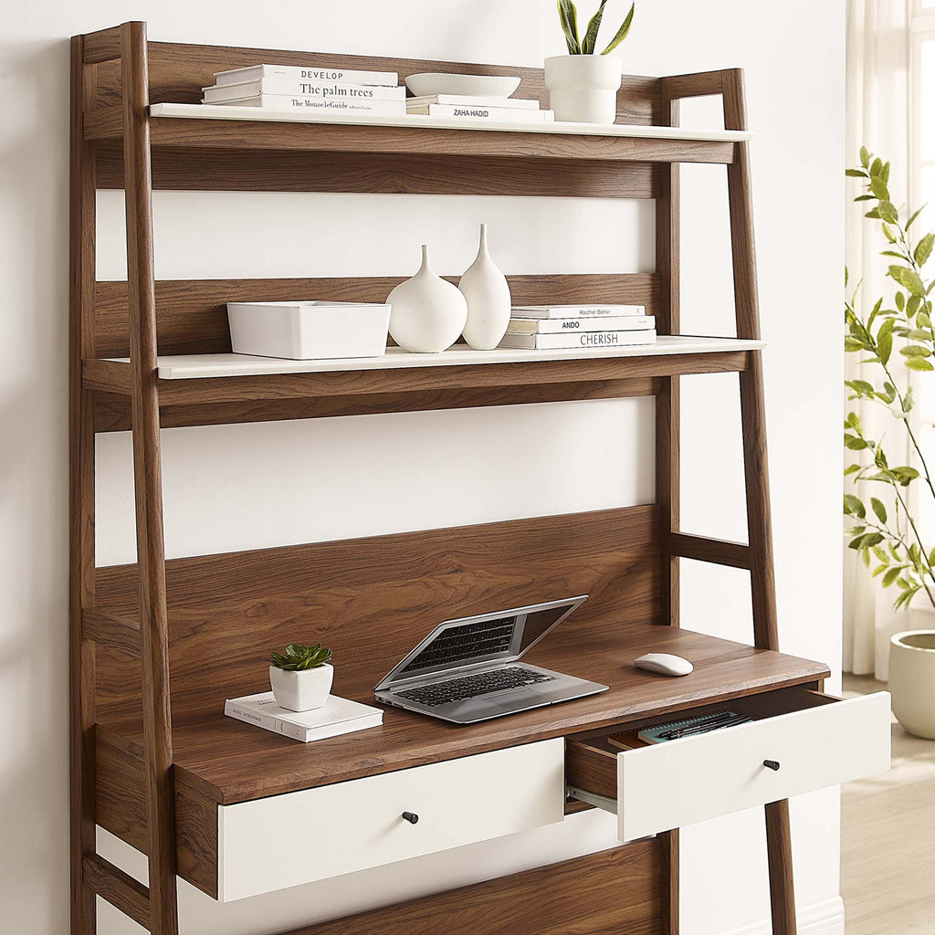 Bixby Office Desk - Walnut White