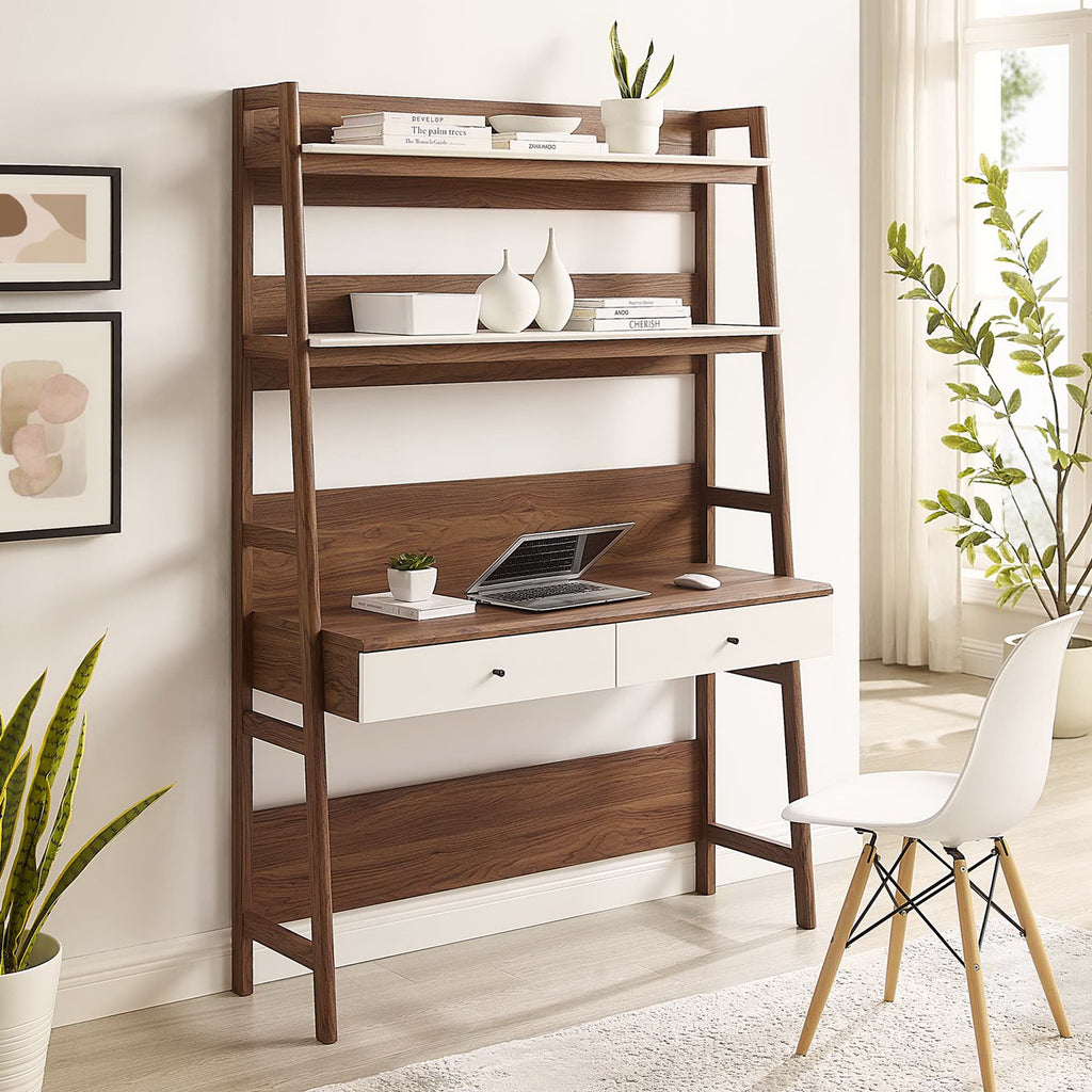 Bixby Office Desk - Walnut White