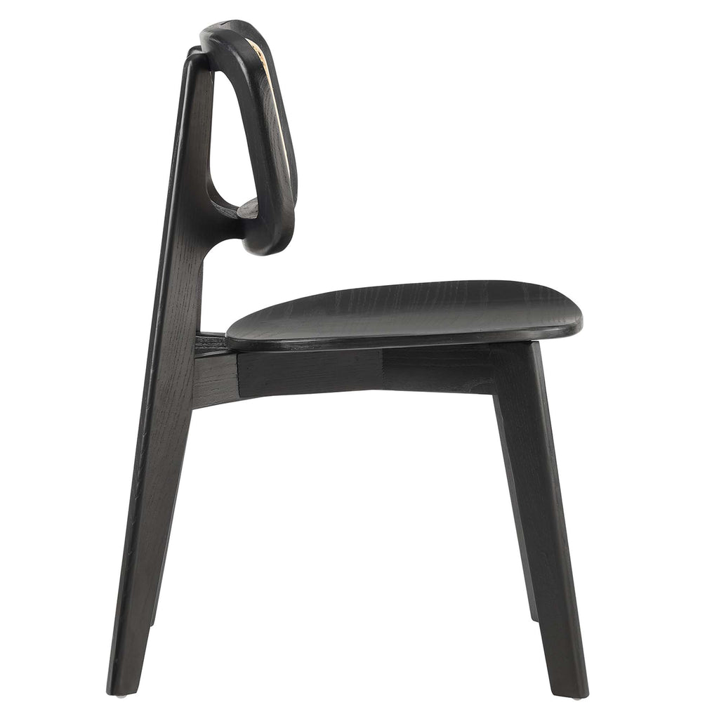 Habitat Wood Dining Side Chair Set of 2 - Black