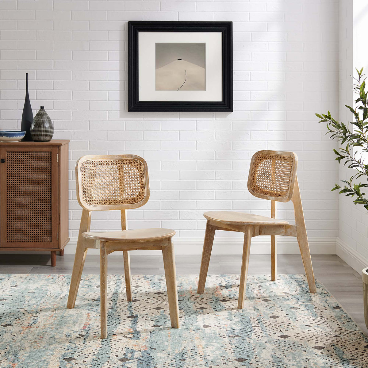Habitat Wood Dining Side Chair Set of 2 - Gray