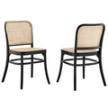 Winona Wood Dining Side Chair Set of 2 - Black