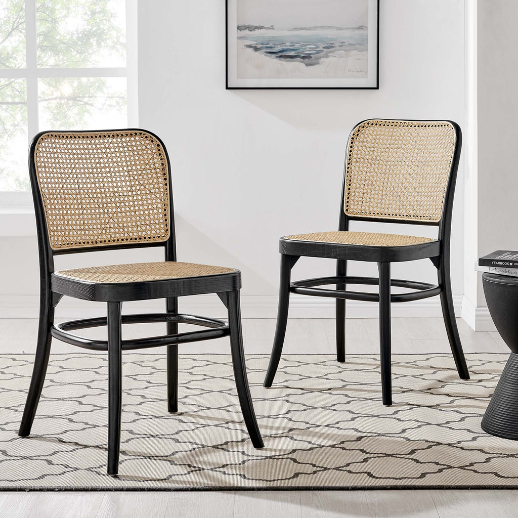 Winona Wood Dining Side Chair Set of 2 - Black