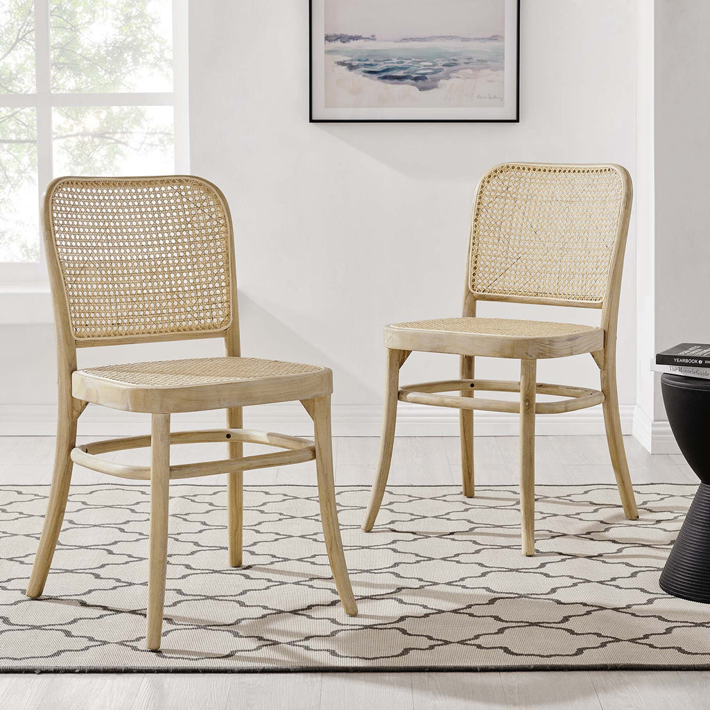 Winona Wood Dining Side Chair Set of 2 - Gray