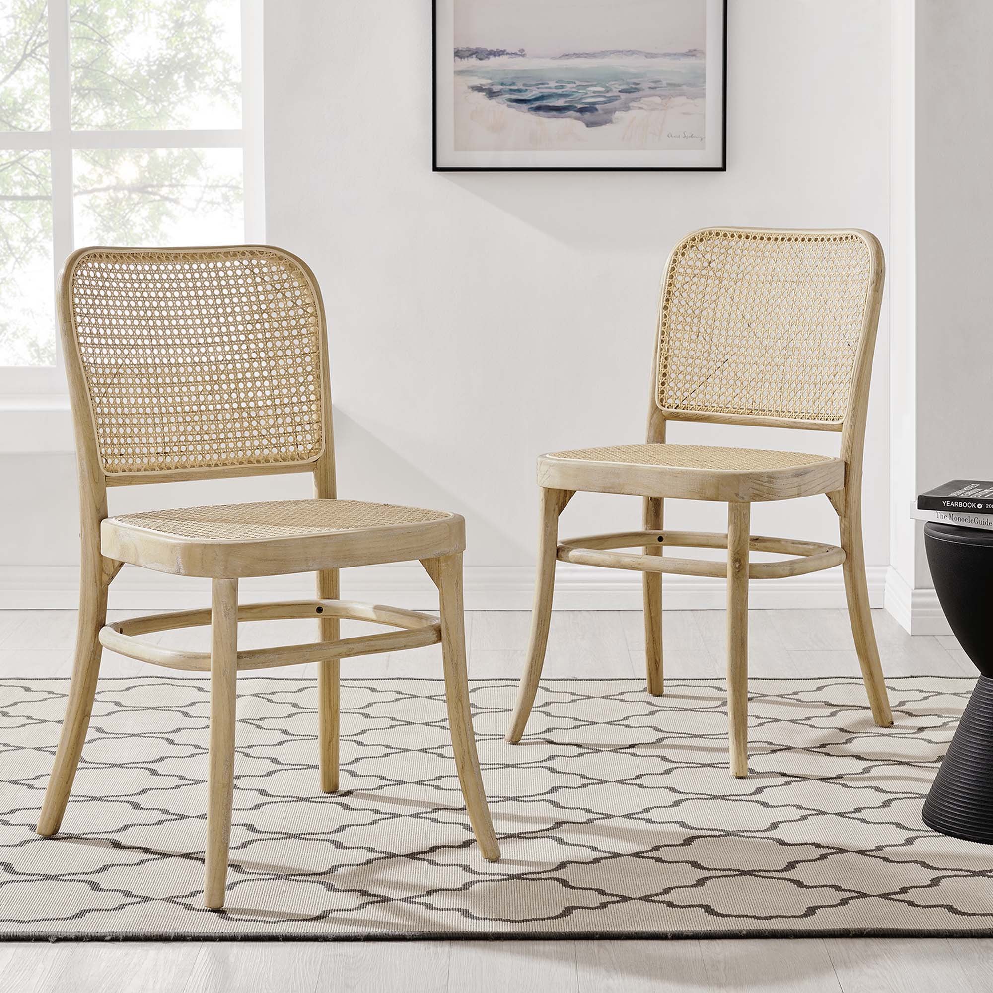 Winona Wood Dining Side Chair Set of 2 - Gray