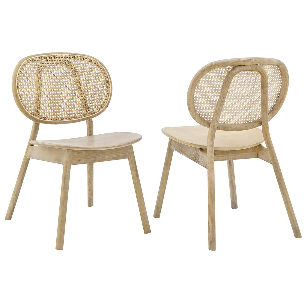 Malina Wood Dining Side Chair Set of 2 - Gray