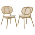 Malina Wood Dining Side Chair Set of 2 - Gray
